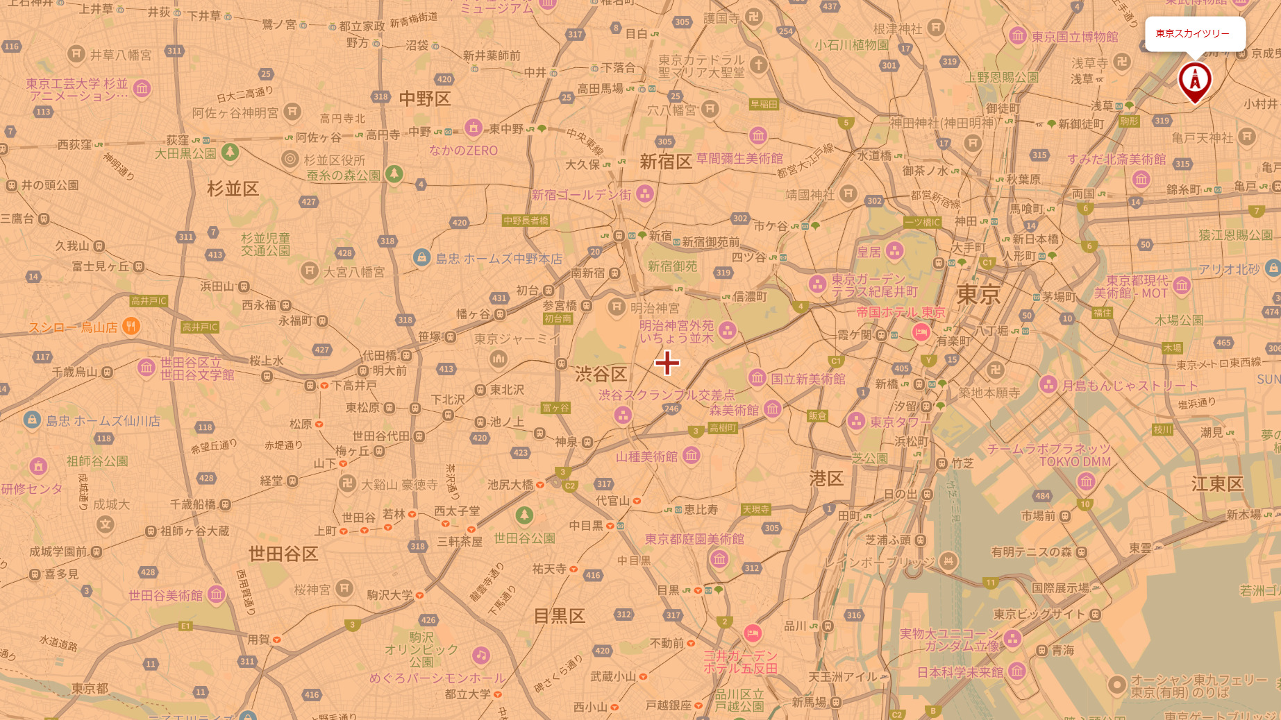 渋谷区の電波事情